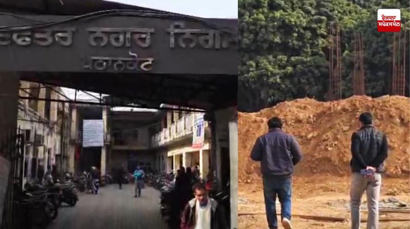 Work has begun after breaking the seal of illegal colony declared illegal by the MC in Shant Bihar Colony in Pathankot