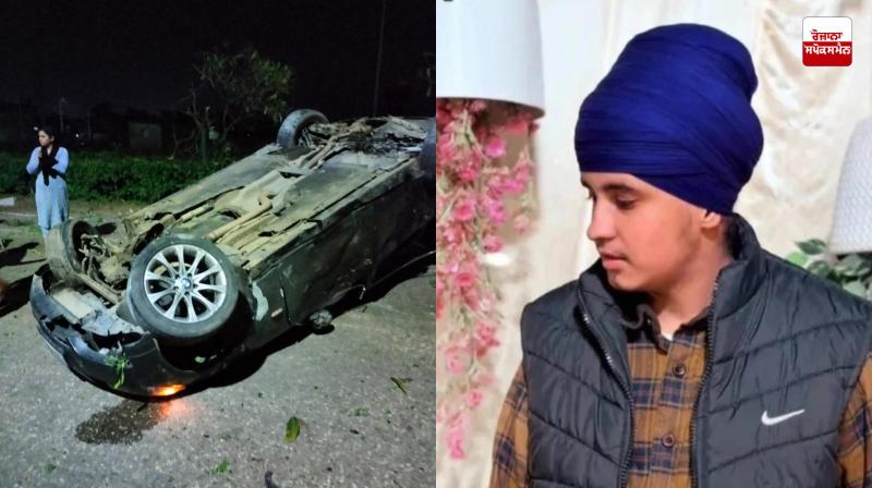 A speeding BMW car hit a motorcyclist in Sector 89, Mohali