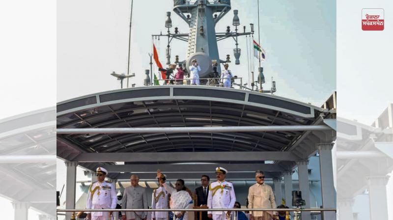 President Draupadi Murmu praises Indian Navy for its contribution in safeguarding India's maritime interests