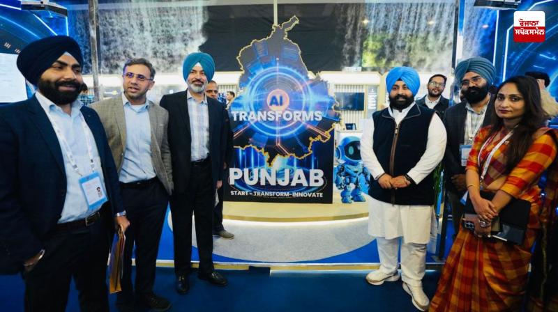 Harjot Bains explores AI-based possibilities for Punjab schools at India AI Impact Expo