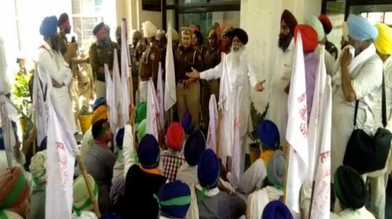 Farmer protest in Firozpur