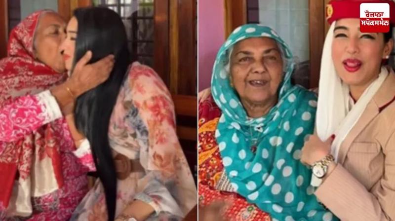 Flight attendant who arrived in Kerala from Dubai gave a surprise to grandmother