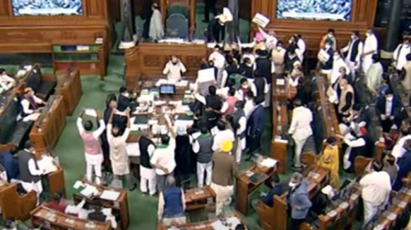  Lok Sabha proceedings adjourned till 12 noon