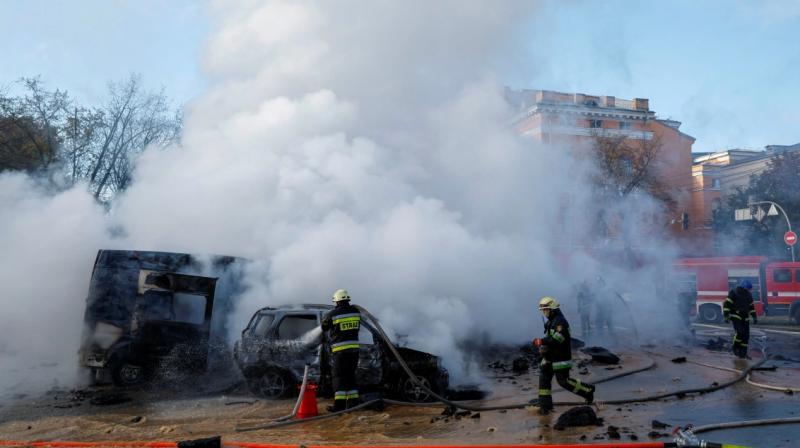  Kyiv and other Ukraine cities attacked by Russian missiles