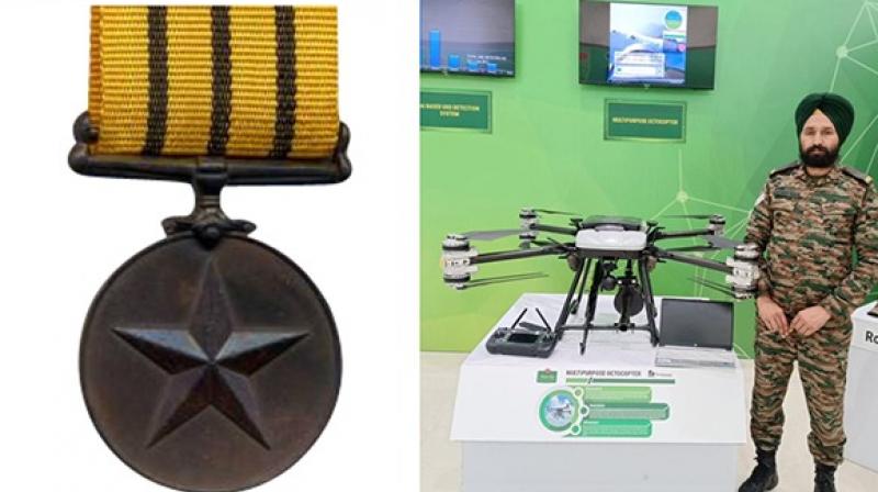 The Indian Army's Sikh Regiment Hauldar made a multipurpose octocopter News in punjabi 