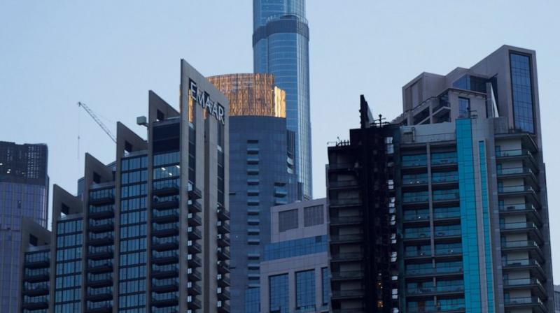 Dubai fire races up high-rise near world's tallest building Burj Khalifa