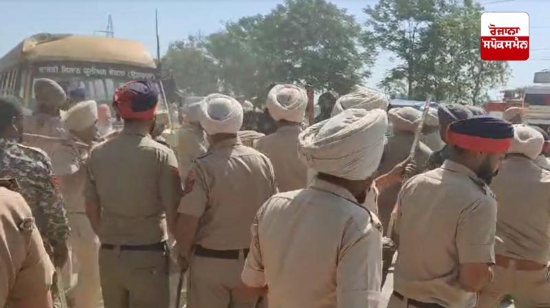 Police lathicharge teachers and farmers protesting in Rampura Latest News in Punjabi