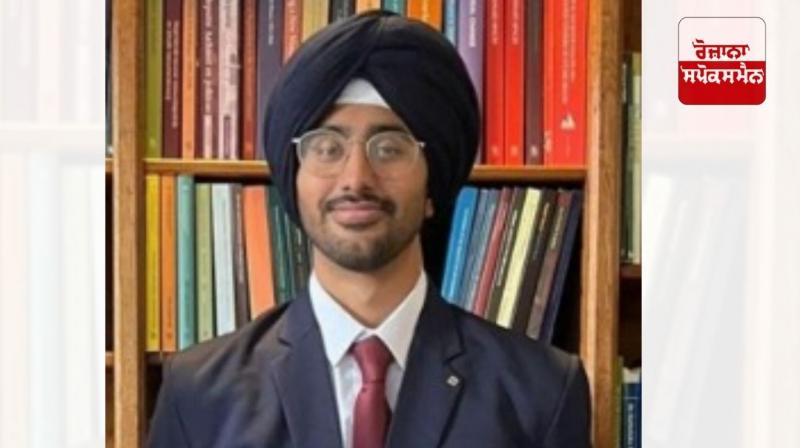 Punjabi Sikh youth Sukhpreet Singh will represent the Sikh community on the world stage