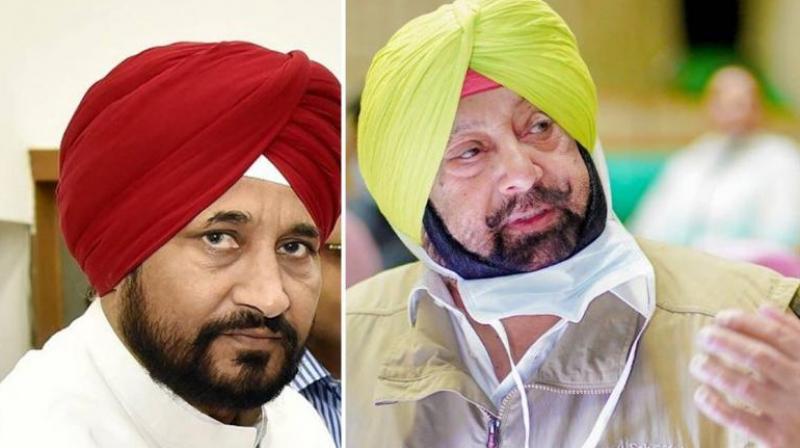 CM Channi and Capt Amarinder Singh