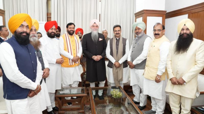 Punjab Vidhan Sabha Speaker warmly welcomes Chief Minister Naib Saini and Haryana Vidhan Sabha Speaker