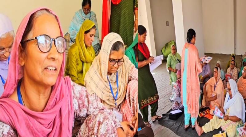 In this village of Sangrur, there is a school for the elderly, elderly women are taking education