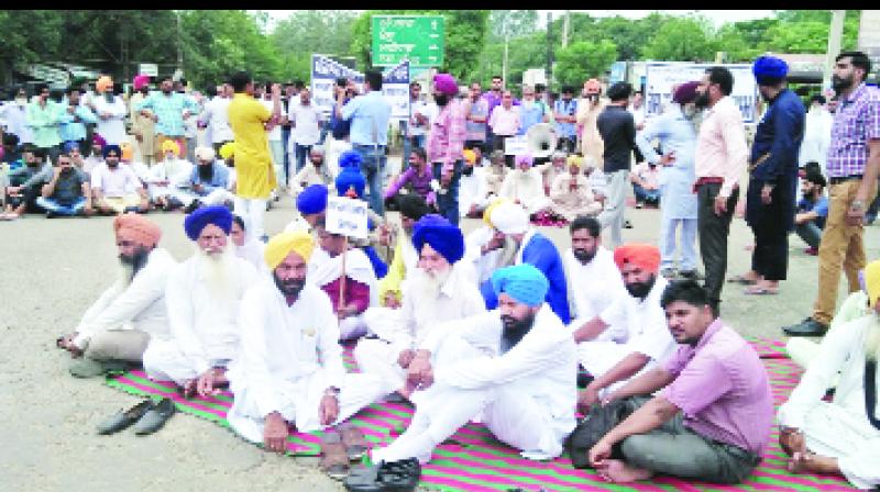 During Protest Leaders of Samrala area