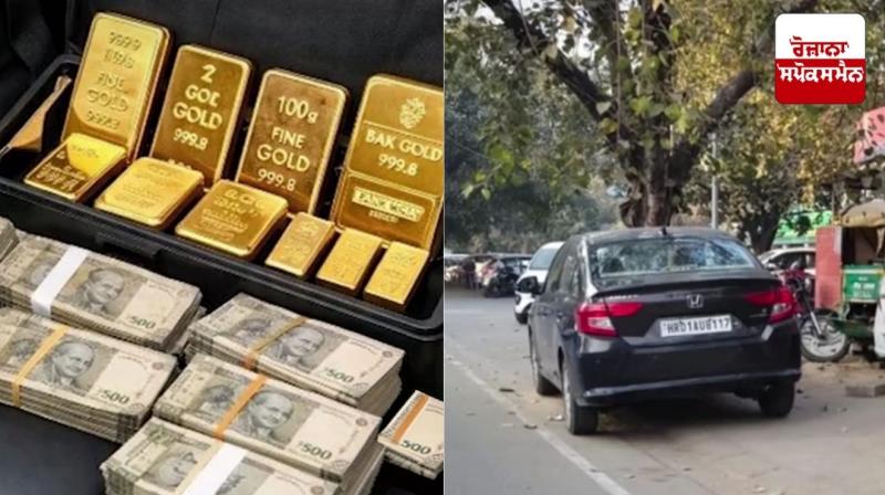 Chandigarh Police recovers 1.214 kg gold and Rs 1 crore 42 lakh from car during blockade