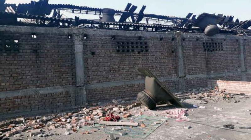 Boiler burst in a factory