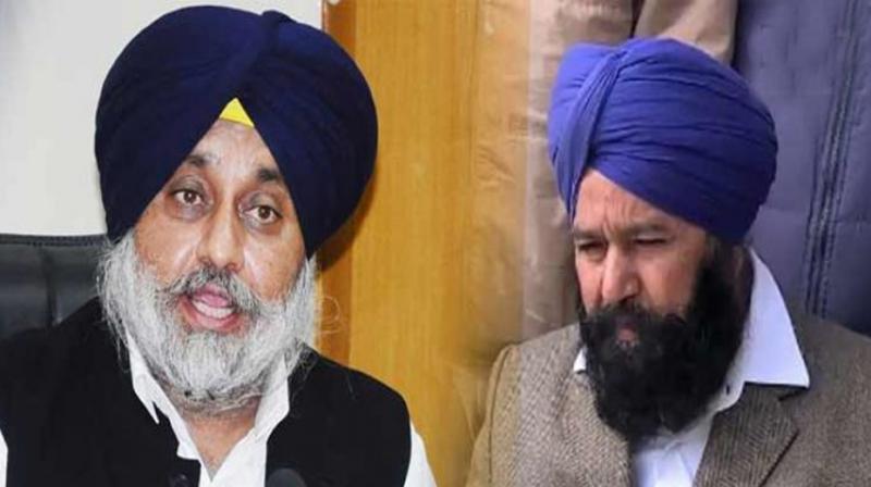 Sukhbir with Sher Singh Ghubaya 