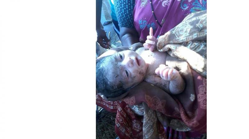 News Born Baby on Road 