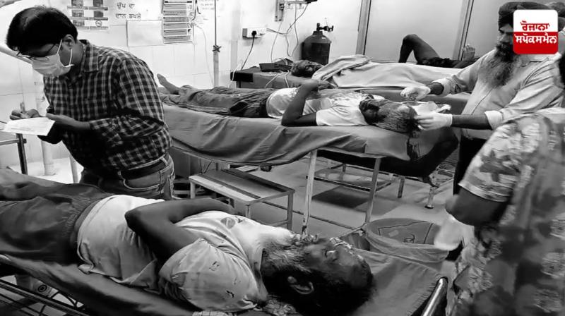 The ceiling of the room fell on the resting workers, 8 injured