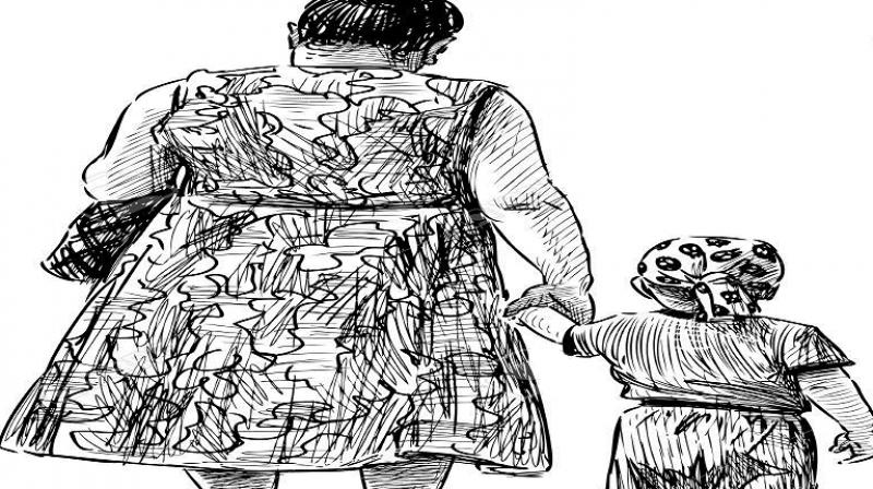 Grandmother With Grandson