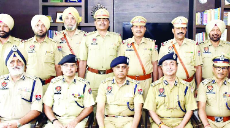 DGP Suresh Arora With Police Officers