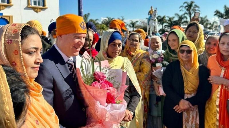 New Zealand Prime Minister Chris Hipkins paid obeisance at Takanini Gurdwara Sahib