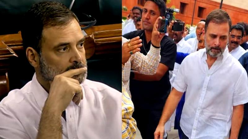  Rahul Gandhi back in Parliament