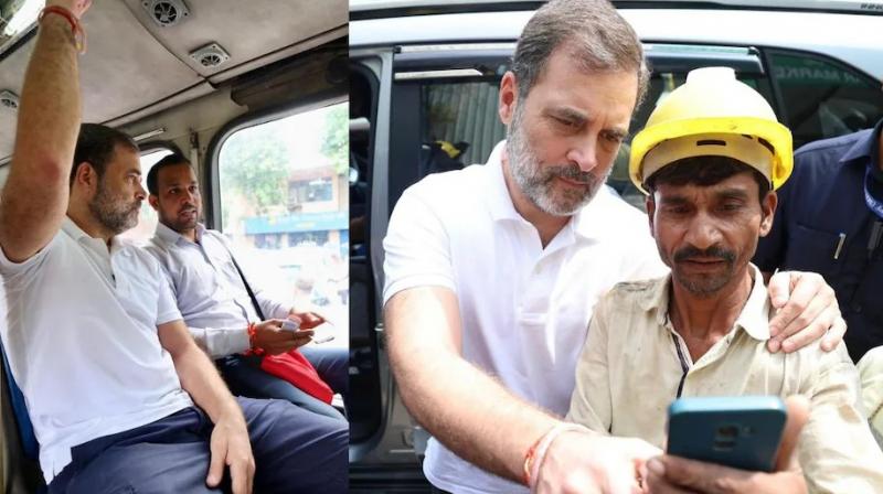 Rahul Gandhi met with DTC drivers news in punjabi 