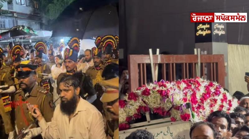 Spurd-e-Khak Hoe Baba Siddiqui, farewell given with official honors