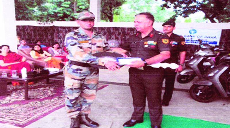 Major General JS Sandhu honors Disabled Soldiers