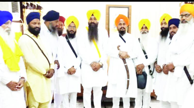 Bhai Harpreet Singh and others Talk to Journalists 