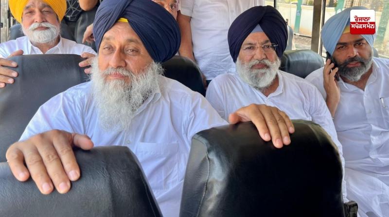 Sukhbir Badal taken into custody by police