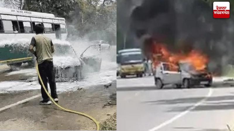 ਅੱਗ ’ਤੇ ਕਾਬੂ ਪਾਉਂਦੇ ਫਾਇਰ ਬ੍ਰਿਗੇਡ ਟੀਮ 