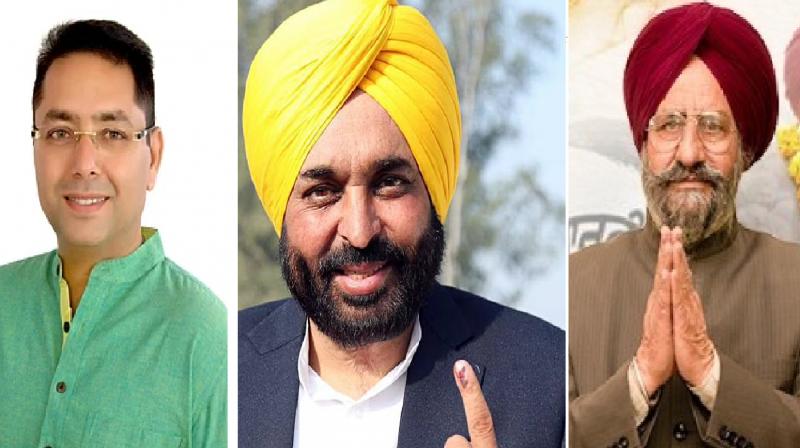 Aman Arora, Bhagwant Mann and Jagroop Gill