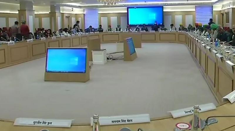 Farmers meeting with central government 