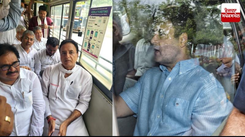 Delhi Police detain Surjewala, Baghel during Congress protest