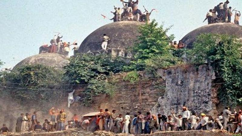 File photo of demolition of Babri Masjid in 1992.