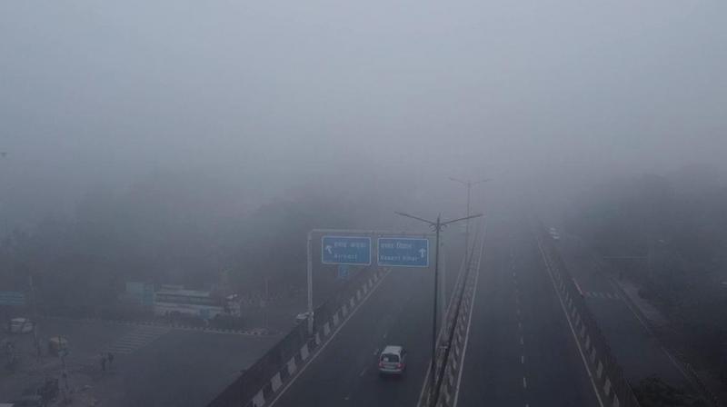 Flights Delayed Due to Dense Fog