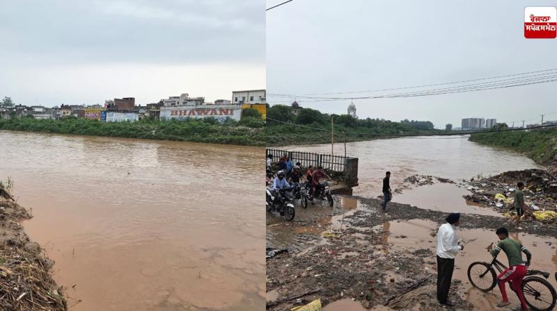 Ghaggar River Water level today news in punjabi