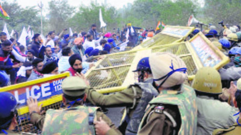 Punjab farmer at border