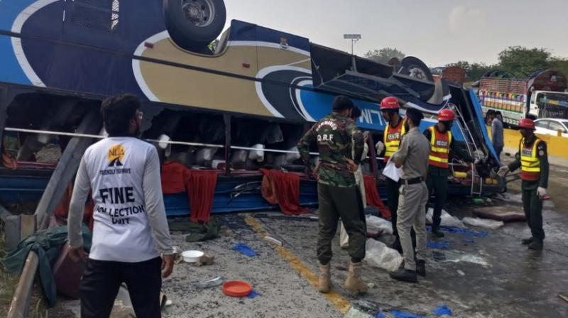 A bus accident occurred in the Punjab province of Pakistan