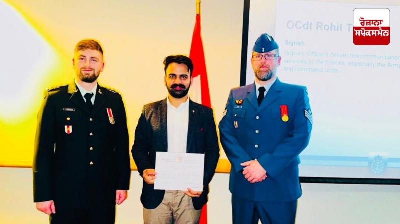 A young man from Hoshiarpur became a lieutenant in the Canadian Army News