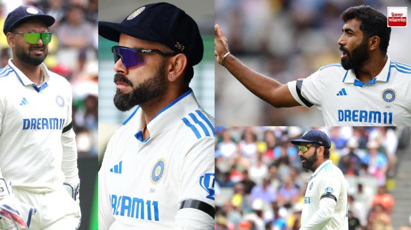 Indian players wear black armbands in honour of Dr. Manmohan Singh