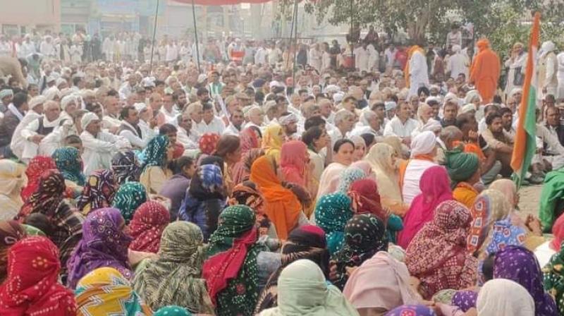 Farmers Protest In Narnaud 