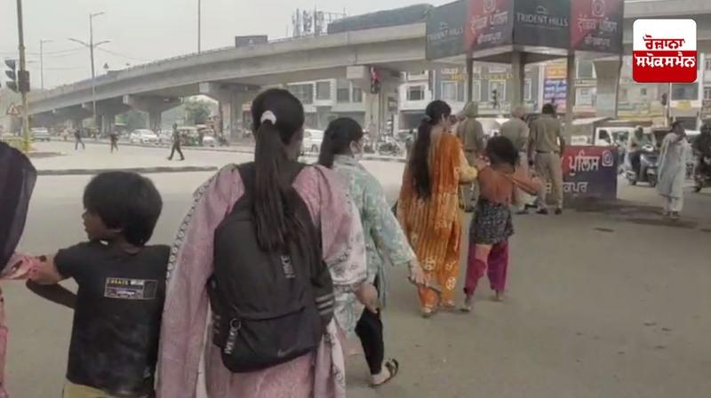 7 begging children rescued in Zirakpur News In Punjabi
