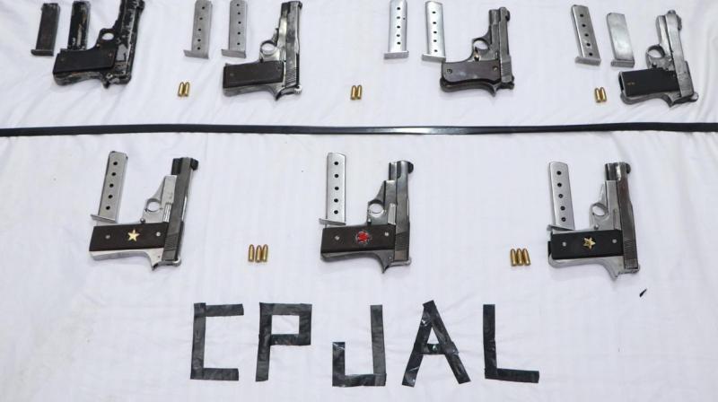 Jalandhar police arrested 4 persons along with weapons News in punjabi 