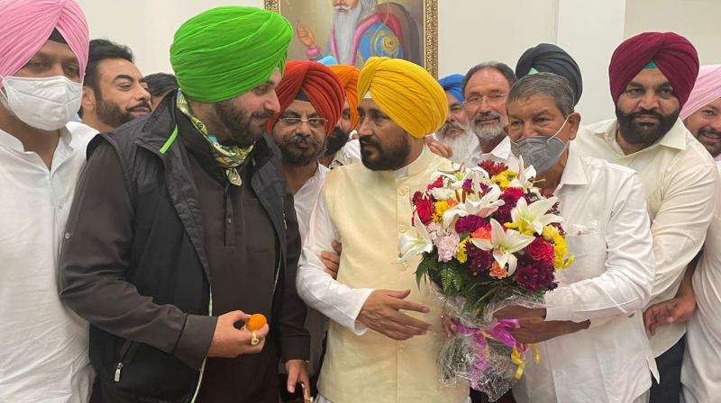 Charanjit Channi takes charge as Punjab CM