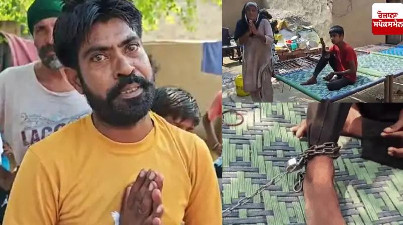Parents chained their own son In Fazilka News