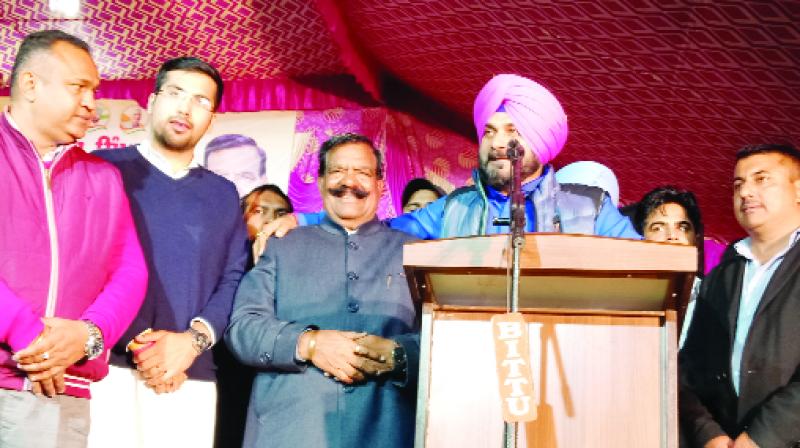 Navjot Sidhu During Rally