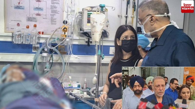 Health Minister Dr. Balbir Singh visited Tania's father News in punjabi