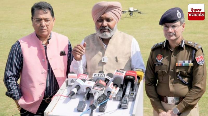 ਪੱਤਰਕਾਰਾਂ ਨਾਲ ਗੱਲਬਾਤ ਕਰਦੇ ਹੋਏ ਕੈਬਨਿਟ ਮੰਤਰੀ ਹਰਪਾਲ ਸਿੰਘ ਚੀਮਾ 