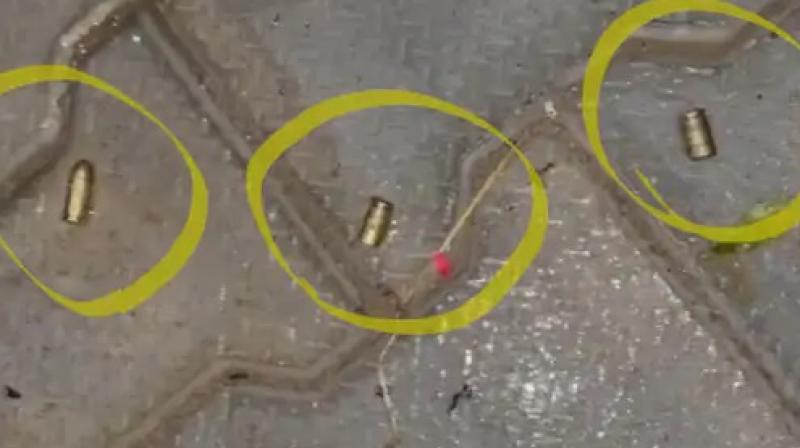 Shots fired outside the house over money transactions